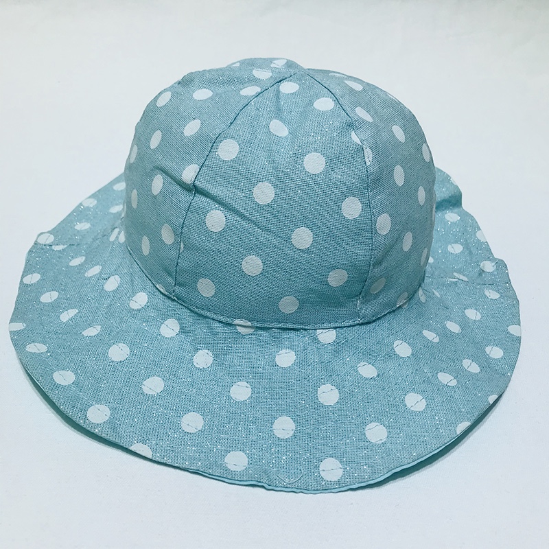 Children's polka-dot basin hat sun hat Item Picture