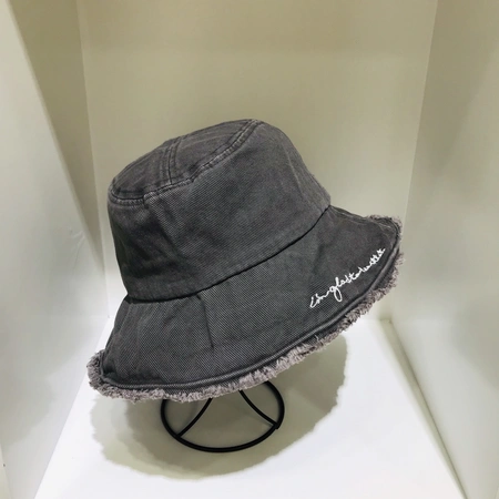 Fur-rimmed fisherman's hat leisure sunshade bask in basin hat Specification drawing