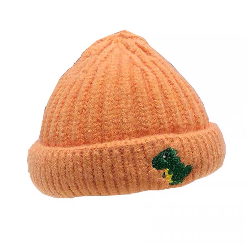 Korean version of baby children hat autumn winter cute dinosaur baby knitted hat boy wool hat winter Application Scenario