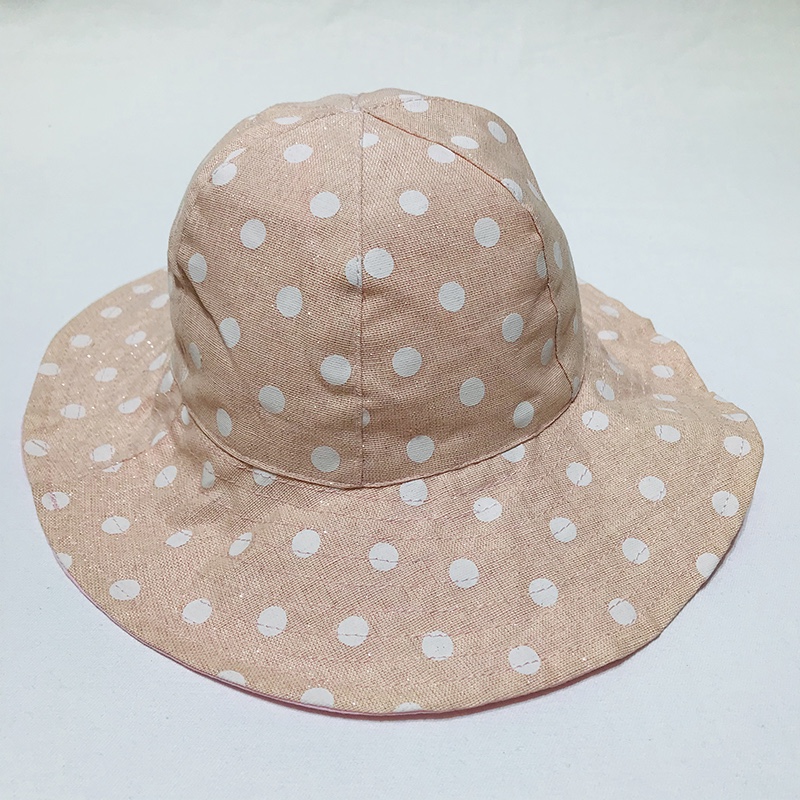 Children's polka-dot basin hat sun hat undefined