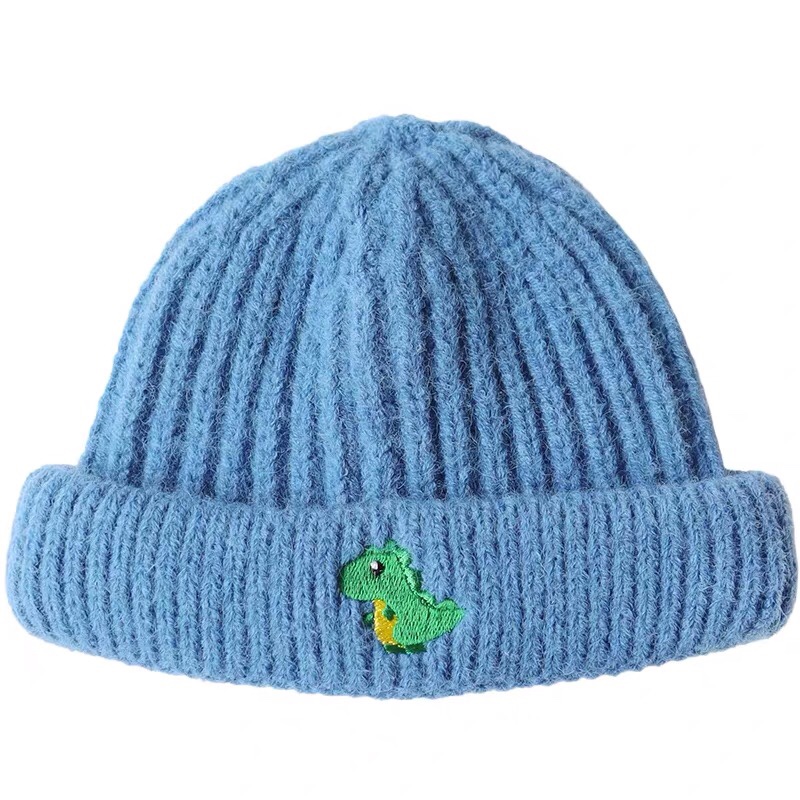 Korean version of baby children hat autumn winter cute dinosaur baby knitted hat boy wool hat winter Specification drawing