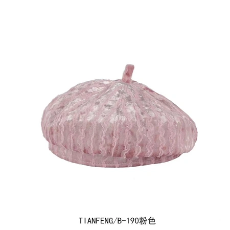 Beret lady spring and autumn Korean web celebrity octagonal hat day art versatile pumpkin hat retro British velvet hat trend Application Scenario