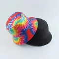 Printed flat top flower universal plain four seasons universal decorative spot wide-brimmed fisherman hat Item Picture