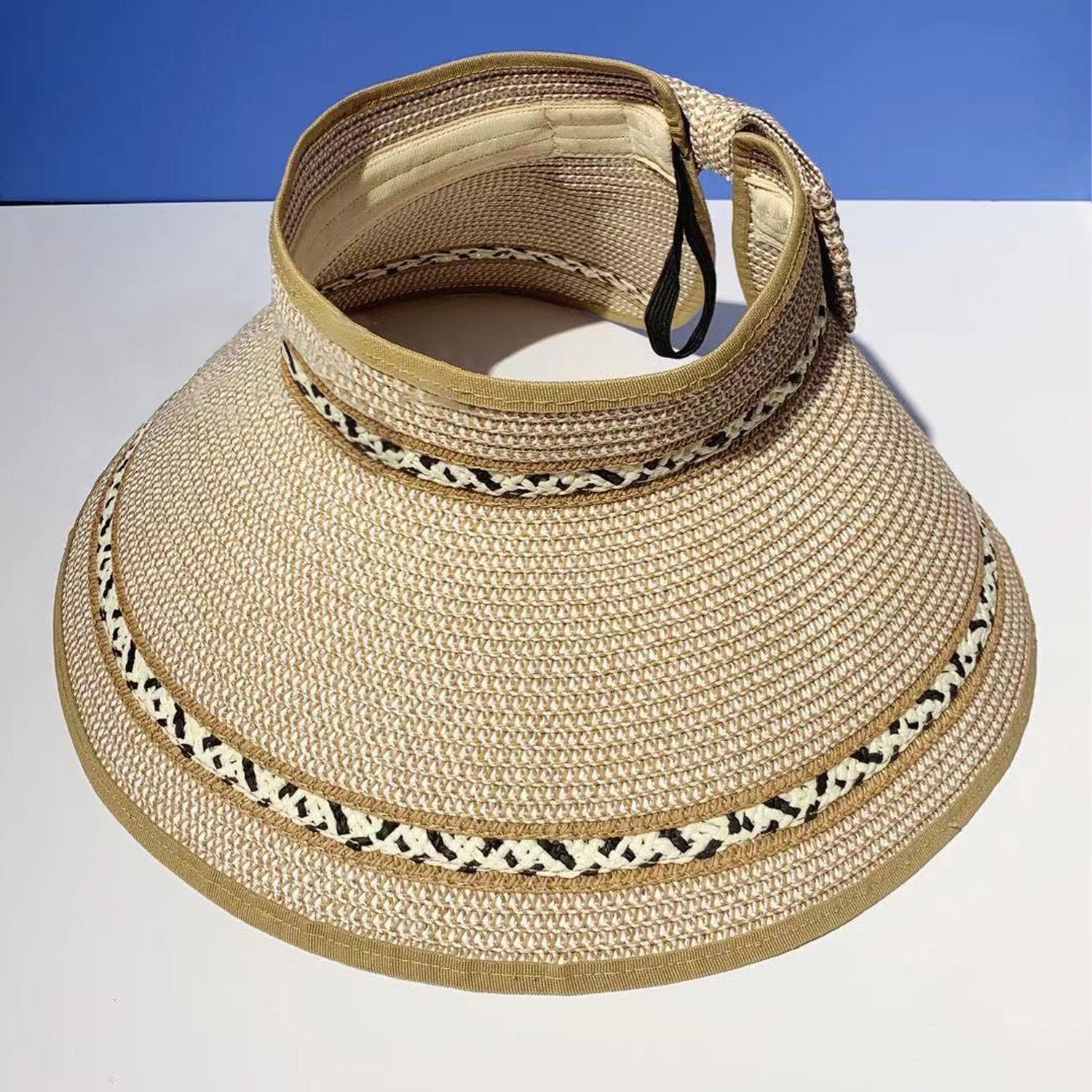 ChengWen Women's Lace No Top Sun Sesame Discrimination Protection Sun Hat Item Picture