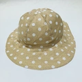 Children's polka-dot basin hat sun hat Application Scenario